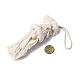 Хлопковый шнур с подвесными украшениями из деревянных бусин HJEW-JM04095-3