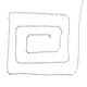 304ステンレススチール製アズキチェーン  ハンダ付け  スプール/カード用紙なし  フラットオーバル  ステンレス鋼色  1.5x1.2x0.1mm  約6.56フィート（2m）/連 CHS-S006-JA603-2-4