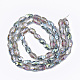 Chapelets de perles en verre électroplaqué EGLA-T018-02-C02-2