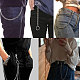 Sunnyclue 1 scatola 1 strati di catena del portafoglio tasca catena catene da cintura jean catene 25.59