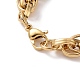 201 bracelets chaîne corde en acier inoxydable pour hommes BJEW-R313-06G-3