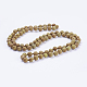 Natural Wood Lace Stone Beaded Necklaces NJEW-P202-36-B20-1