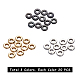 UNICRAFTALE 60pcs 3 Colors 4mm Spacer Beads Stainless Steel Loose Beads Flat Round Small Hole Spacer Beads Mixed Color Beads Finding for DIY Bracelet Necklace Jewelry Making STAS-UN0008-40-2