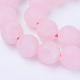 Chapelets de perles en quartz rose naturel X-G-Q462-6mm-11-1