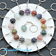 Hobbiesay 100 Stück versilberter spiralförmiger Perlenkäfig-Anhänger FIND-HY0001-75-4