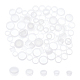 Gorgecraft 100 個 5 サイズプラスチック塩コショウシェーカーストッパー交換プラグ再利用可能な透明ボトルストッパーラウンドプラスチックエンドプラグインサートボトルインナープラグ植木鉢ボトルパイプ用 AJEW-GF0006-36-1