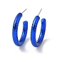 Boucles d'oreilles en acrylique avec anneau texturé EJEW-P251-38-2