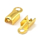 Brass Folding Crimp Ends KK-Z030-03G-2