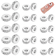 UNICRAFTALE About 60Pcs 3 Styles 5/6/8mm Stainless Steel Spacer Beads Flat Round with Diamond Texture Beads Metal Spacer Bead Findings Hole 2mm for Bracelet Neckless Jewelry Making STAS-UN0038-03-1