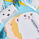 Craspire 18 Stück Cartoon Einladungskarten Tiergrußkarte schöne Schreibpapier Papier bunte Tierumschlag mit 1 Rollen (500 Stück) Tiermuster selbstklebenden Papier Geschenkanhänger Aufkleber DIY-CP0001-69-6