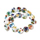 Handmade Millefiori Glass Beads Strands LK145-2