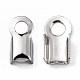 304 Stainless Steel Fold Over Crimp Cord Ends STAS-M009-01B-2