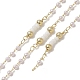 Rack Plating Brass Beaded Link Chains CHC-C026-11-1