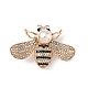 Броши из сплава пчел со стразами для рюкзака JEWB-M071-01KCG-1