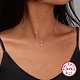 Ожерелья с крестиком и кубическим цирконием для женщин NJEW-F310-04P-4