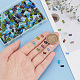 Hobbiesay 400 Stück 10 Farben transparente Glasperlen GLAA-HY0001-26-3