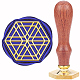 CRASPIRE Pattern Wax Seal Stamp 40mm Brass Head with Wooden Handle Sealing Stamp Moroccan Plaid Wedding Letter Invitation Halloween Envelope Card Scrapbook Wrapping Gift for Friend AJEW-WH0375-0002-1