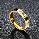 Regali di san valentino anelli per coppia in acciaio al titanio con zirconi cubici per donna RJEW-BB16382-6G-5