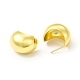 Rack Plating Brass Chubby Stud Earrings for Women EJEW-H091-39G-2