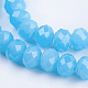 Chapelets de perles en verre opaques EGLA-F122-8x6mm-NC01-3