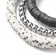 Polymer Clay Heishi Beads Stretch Bracelets Set BJEW-JB07395-5