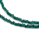Facettierte Rondelle Glasperlen Halsketten NJEW-JN03004-05-3