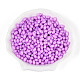 Непрозрачные цвета блестящие стеклянные бусины SEED-N008-02A-08-1