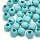 Dyed Synthetic Turquoise Beads G-T092-12mm-15-1