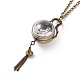 Ronde en alliage de montre de poche collier pendentif en quartz WACH-N011-07A-3
