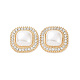 Abs cabujones de perlas de imitación PALLOY-E026-07G-2