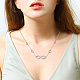 Shegrace rhodié 925 pendentif en argent sterling colliers JN870A-5