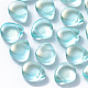 Perles de verre peintes par pulvérisation transparent GLAA-T016-29D-1