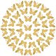 Nbeads 120pcs goldener Schmetterling Charms KK-NB0002-17G-1