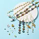 DIY Imitation Pearl Earring Bracelet Necklace Making Kit DIY-FS0003-09-2