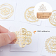 SUNNYCLUE 40 Sheets Copper Resin Stickers Resin Supplies Transparent Decorate Stickers with Holographic Clear Film for Resin Craft DIY Jewelry in Assorted Shapes DIY-SC0010-59-3