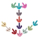 SUNNYCLUE 100Pcs Anchor Synthetic Turquoise Beads DIY-SC0015-50-1