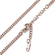 Ионное покрытие (ip) 304 ожерелье из нержавеющей стали для мужчин и женщин NJEW-K245-018D-2