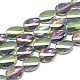 Chapelets de perles en verre électroplaqué EGLA-S161-M-3
