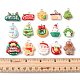 30шт 15 стиля рождественские подвески из непрозрачной смолы CRES-FS0001-33-5