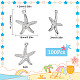 SUNNYCLUE 1 Box 100Pcs Silver Starfish Charm 316 Stainless Steel Sea Charms Ocean Animal Beach Summer Hawaii for Jewelry Making Charms DIY Necklace Earrings Bracelet Crafts Women Adult Supplies STAS-SC0004-45-2