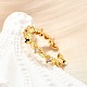 Манжеты из латуни с микро паве кубический цирконий для женщин RJEW-H247-02G-1