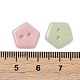 Стеклянные кнопки с 2 отверстием PORC-R010-03-3