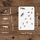 Fingerinspire pochoir de fourmis traînantes 11.7x8.3 pouce évider colonie de fourmis pochoirs de dessin réutilisable en plastique thème animal pochoir coloriage modèle décoratif pour album de bricolage DIY-WH0396-0136-2