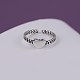 Adjustable 925 Sterling Silver Cuff Rings RJEW-BB58421-A-2