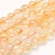 Natürlichen Citrin Perlen Stränge G-O166-10-10mm-1