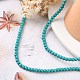 Chapelets de perles en turquoise synthétique TURQ-G106-6mm-02E-6