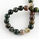 Natural Indian Agate Gemstone Bead Strands G-R201-10mm-2