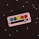 夜光合金エナメルピン  バックパック服用ソーシャルバッテリームードブローチ  暗闇で光る  ピンク  27x59mm SMFA-PW0001-24-3