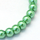Cottura dipinto di perle di vetro perlato fili di perline rotondo X-HY-Q003-6mm-69-2