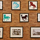9 pièces 9 styles pour animaux de compagnie évider dessin pochoirs de peinture DIY-WH0394-0037-6